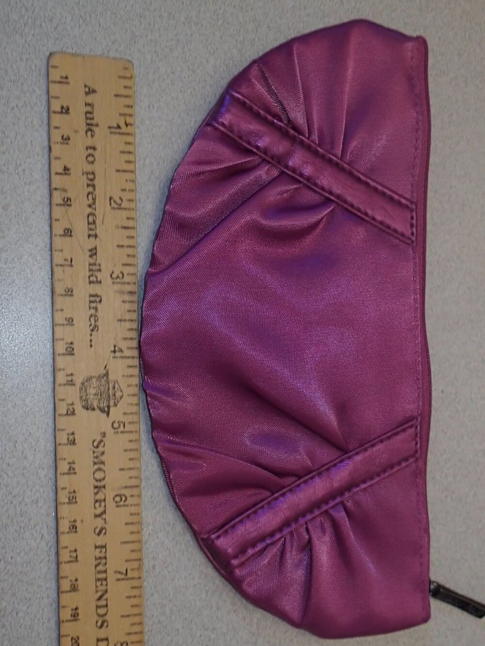 Purple Half Moon Clutch